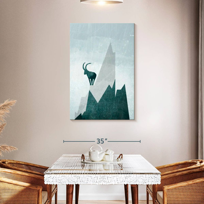 Brampt Blue Mountain Goat, 45" H x 30" W