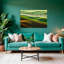 Misty Green Hills Peaceful Serene Tranquil Landscape Nature Wall Art Print 1 Piece Wrapped Canvas Wall Art-2061613291