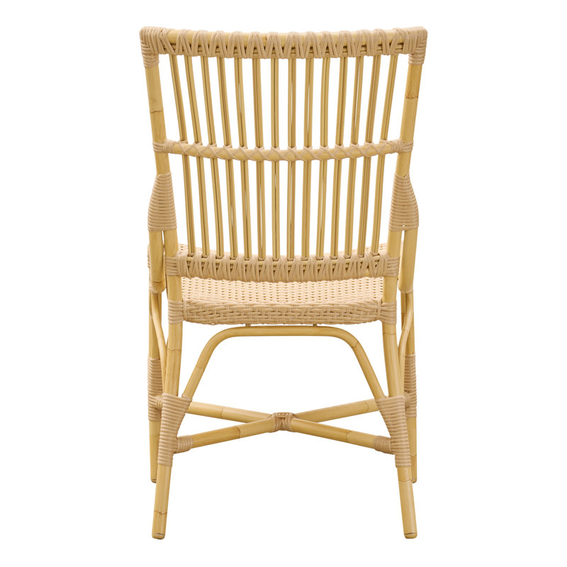 Piano Outdoor Dining Side Chair, Natural