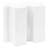 White 3 Modular Side Tables With Interlocking Design, 200lb Capacity For Indoor And Outdoor Display Areas Functionality