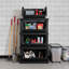 Bacs de rangement empilables ouverts à l'avant IRIS, contenants d'organisation de garage robustes, noir mat