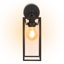 Steel Single Armed Unswitched Wall Light Sconce