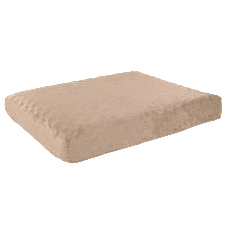 Lit pour chien orthopédique à 2 couches PETMAker, Brun clair, Petit (l 19 po x P 26 po x H 4 po)