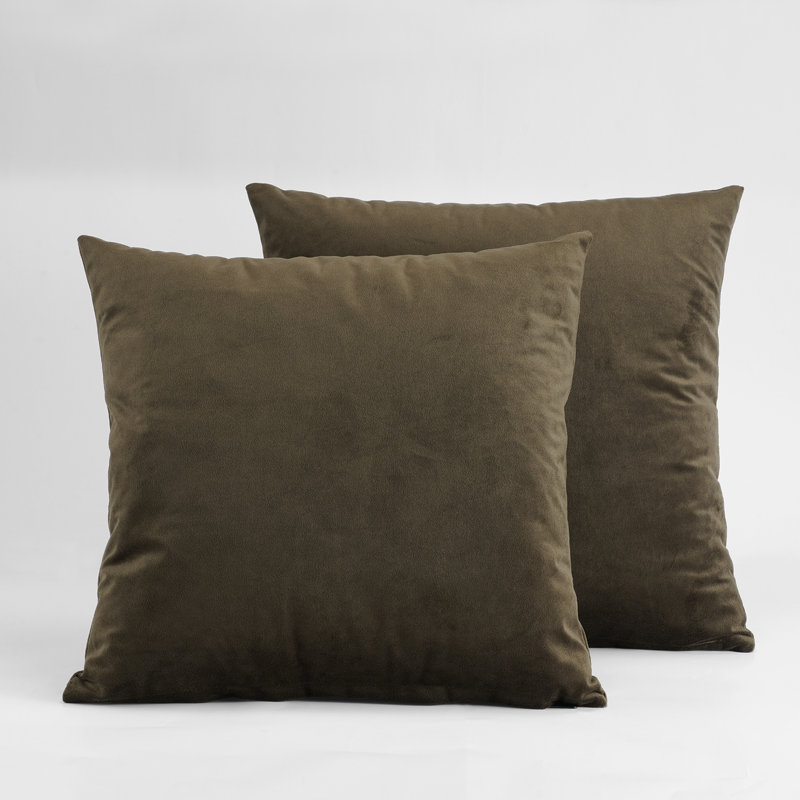 Housses de coussin Signature en velours - Housses de coussin décoratives, Citrouille brûlée