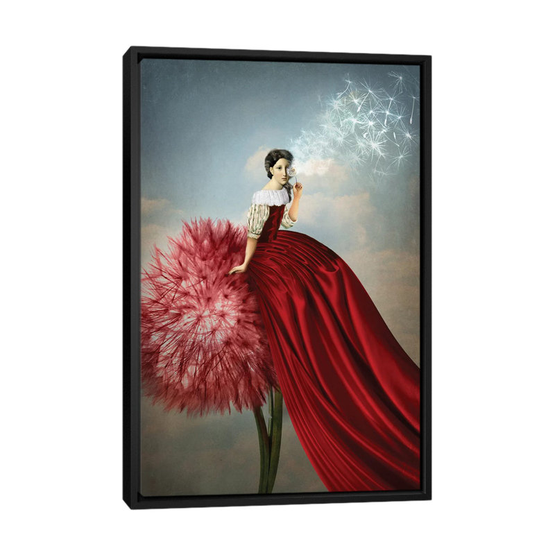 «Imagination» par Catrin Welz-Stein - impression d'art graphique, Pas de tapis, H 26 po x l 18 po x 1,5 po