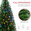 Arbre de Noël artificiel 6 pi avec 584 branches, 212 lumières DEL, ouverture automatique, flamme, facile à assembler, arbre Merry H 70,75 po, retardateur, assemblage simple, festif