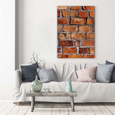 Brick Wall - Wrapped Canvas Print