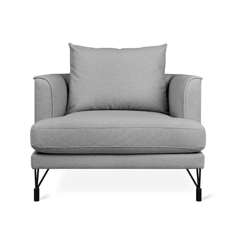Highline Armchair, Merino Dapple 100% Polyester