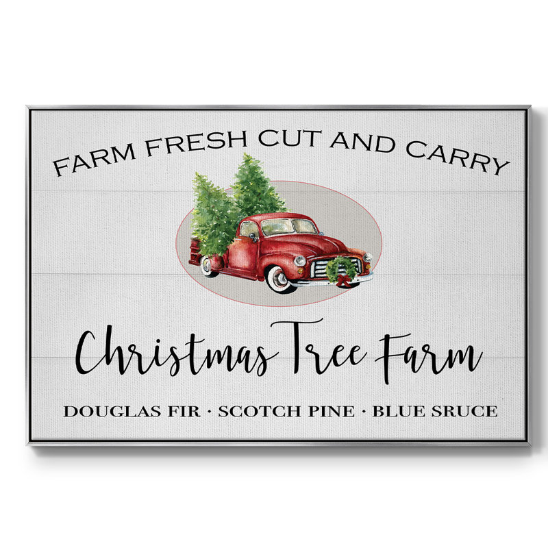 Ferme d'arbres de Noël, H 17 po x l 25 po x P 2 po, Argent