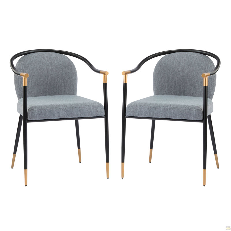 Chaise rembourrée Modern, Gris