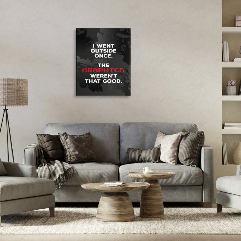 Art mural sur toile Went dehors, H 30 po x l 24 po