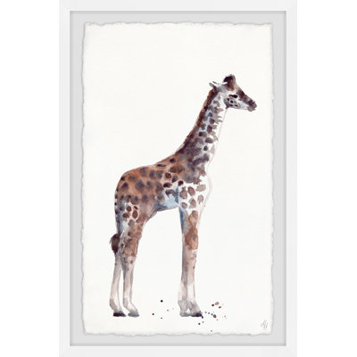 Jaylan Standing Tall Giraffe - Single Picture Frame Painting