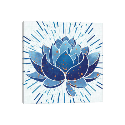 Lotus Indigo Blooming-impression d’art graphique