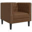  Ensemble de canapé Chesterfield brun-631595991