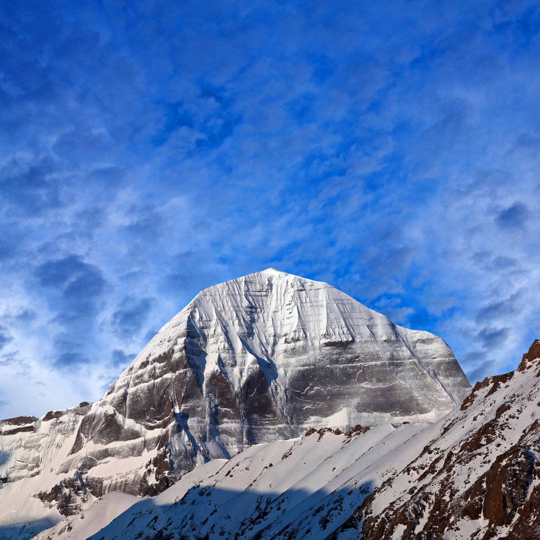 Oberlin Mount Kailash in Tibet von Zzvet - Wrapped Canvas Photograph