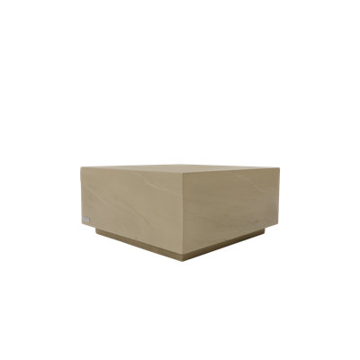 Elementi Home Colorado 40" Square Concrete Coffee Table for Indoor and Outdoor Use