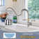 IVIGA Pull Down Single Handle Kitchen Faucet with Advanced Spray