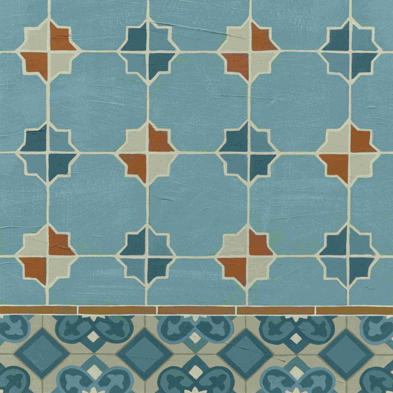 Carreau marocain III, H 12 po x l 12 po