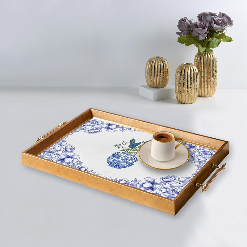 Elegant Glass Tray, 19.7 x 11.4 x 1.4 inches | 100% Durable Glass Construction | Easy to Clean with Damp Cloth | Ideal for Serving, Decorative Display, and Organizing | Stylish Addition to Home Décor