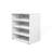 Shoe Box with RGB LED Light, Wooden Stackable Shoe Storage Box with Glass Door, Shoe Storage Bin Shoe Display Case for Sneakers (4 Tier-1)-34093132