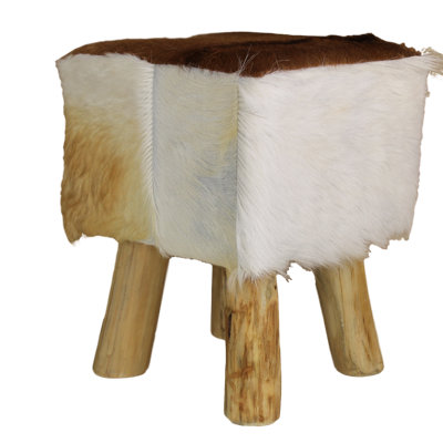 Yellow Pine Solid Wood Accent Stool