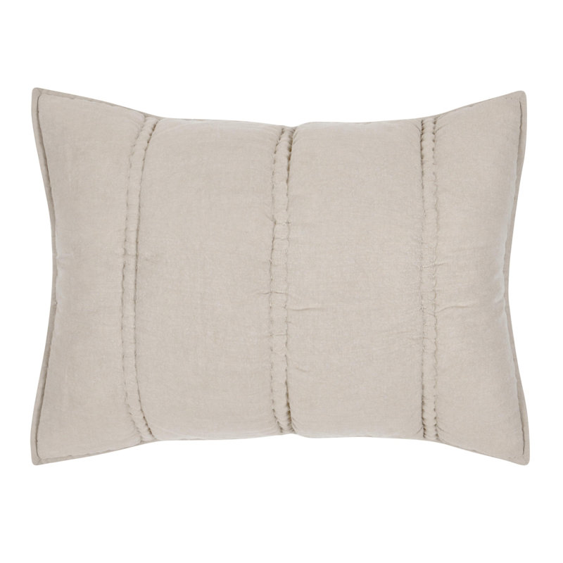 Taie décorative Rowen, Grand lit, Beige