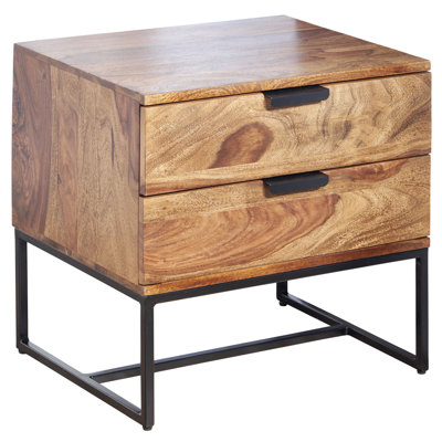 Adlean 50cm W Iron Bedside Table