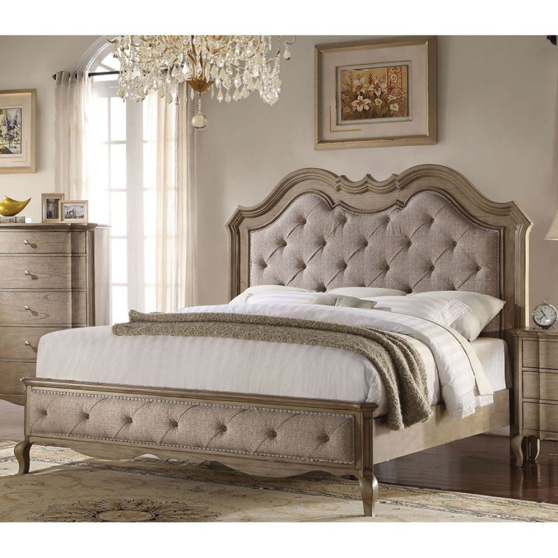 Structure de lit avec tête de lit Upholstedred