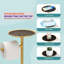 Porte-papier hygiénique sur pied avec plateau de rangement et organisateur de rouleau supplémentaire, fabrication en acier inoxydable robuste pour le décor de la salle de bain-665616661