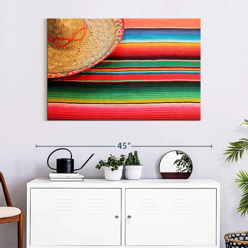 Poncho et sombrero mexicain Nicci, H 26 po x l 39 po