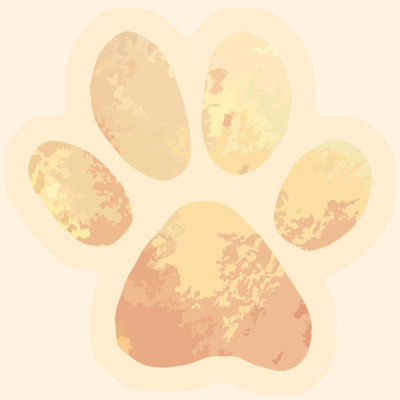 Small Pawprint - Wrapped Canvas Painting