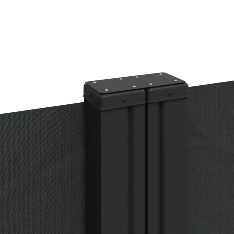 Symple Stuff Retractable Side Awning, Black, 220cm H x 1200cm W