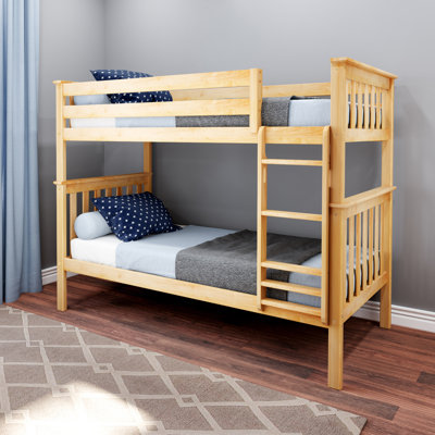 Joleen Twin Over Twin Solid Wood Standard Bunk Bed by Harriet Bee