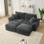 Canapé modulaire Boneless avec repose-pieds sans assemblage-2120811350