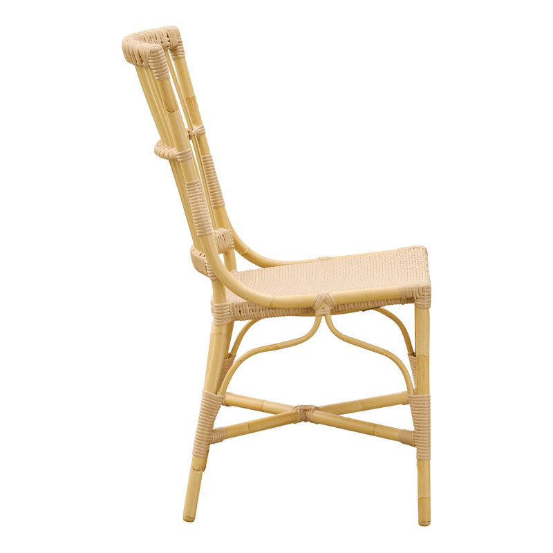 Piano Outdoor Dining Side Chair, Natural