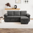 Waldorf 91.7" 3-Seat Sectional Sofa with Ottoman and Pull-Out Bed