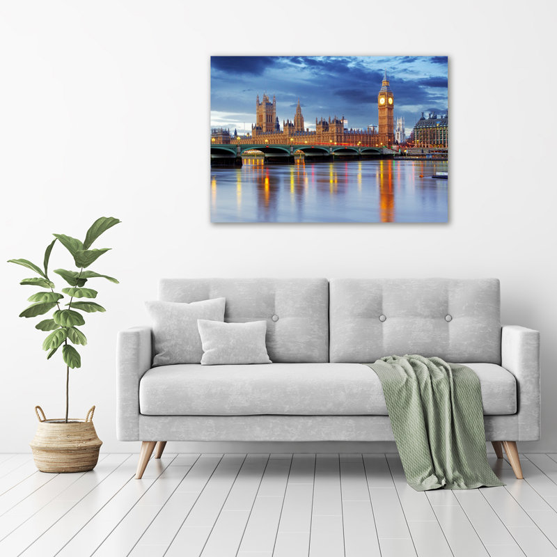 River Thames London - Wrapped Canvas Print