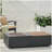 Outdoor 50000BTU Lightweight Concrete Rectangular Fire Pit Table with Storage Space, without Tank Lid