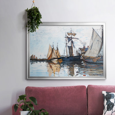 " Boats In The Port Of Honfleur, 1866 "
