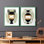 Vases grecs III - reproduction encadrée de qualité supérieure - prêt à être accroché - aucun clou requis - aucun clou requis