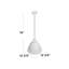 Luminaire suspendu en forme de cloche à 1 lumière Amelia-963152953