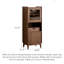 Bar de style luxueux en bois de noyer
