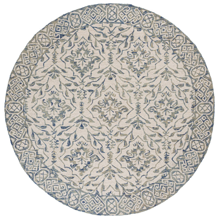 Pimentel Hand Tufted Wool Floral Rug