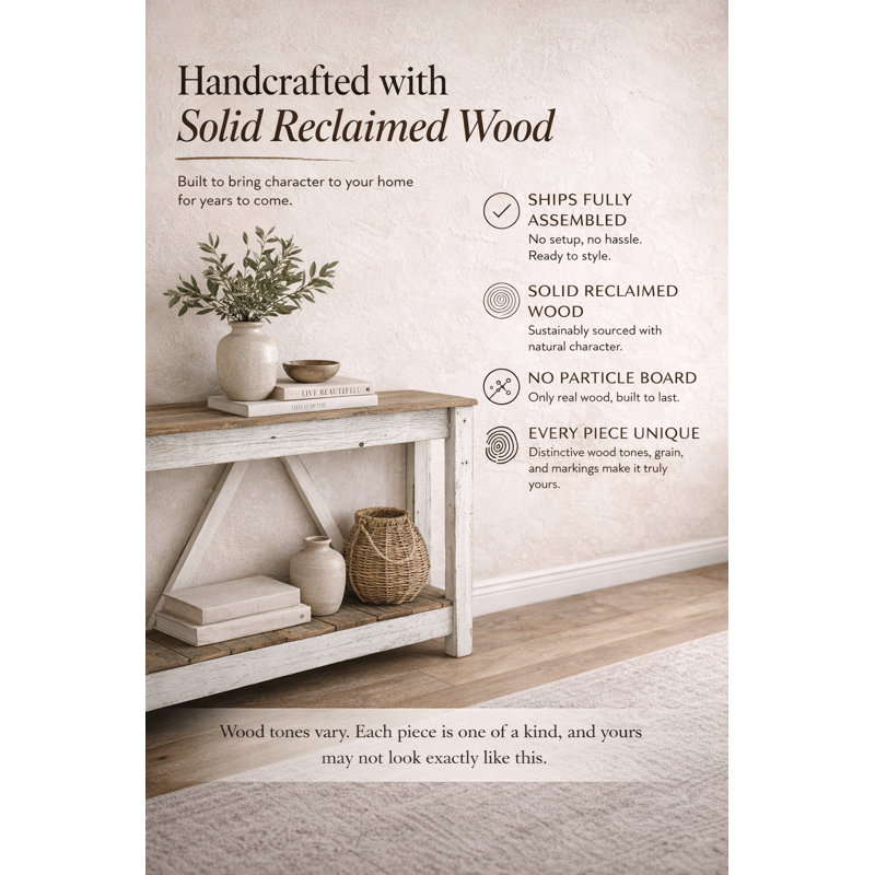 Jo-Anne 46'' Solid Wood Console Table