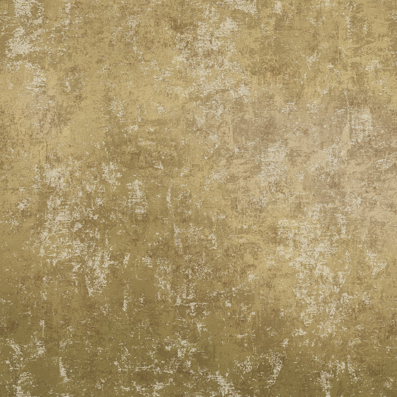 Papier peint feuille d'or délavé, Or