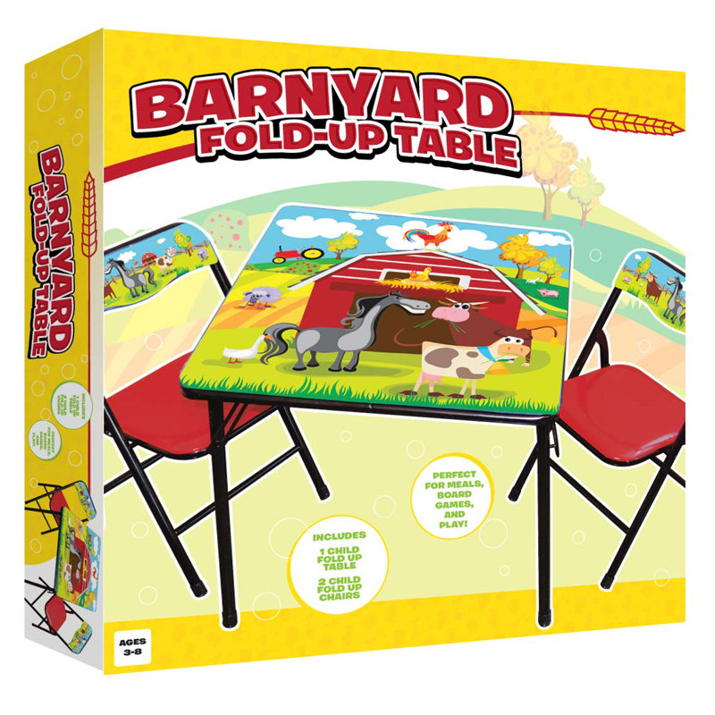 Kids 3 Piece Play Or Activity Table and Chair Set