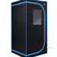 Tente hammam portable noir - Spa bien-être personnel à domicile. Équipée d'un générateur, d'une télécommande et d'une chaise pliable. Installation facile, chauffage rapide. Isolation thermique et tissu imperméable certifiés UL. 360°