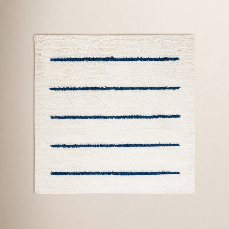 Mayer Handmade Wool Ivory/Navy Rug