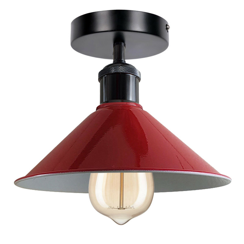 Bussey Semi Flush Mount, Red