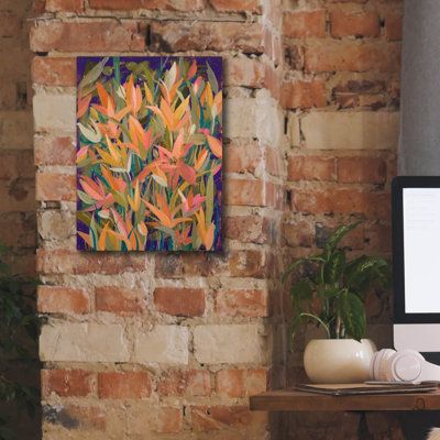  'Lilies' by Sue Davis Canvas Wall Art, 12" x 16"
